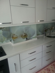 Fatih'te üç boyutlu mutfak tezgah arasý cam kaplama